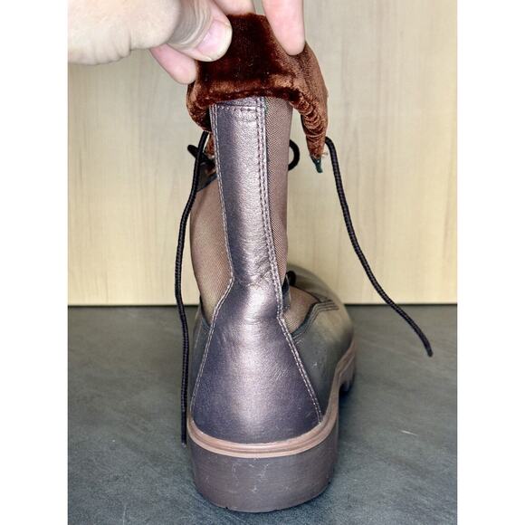 Timberland Lady Premium Fold 8 IN Winter Brown 96367 Womens Boots Leather 9.5 M - Picture 5 of 10